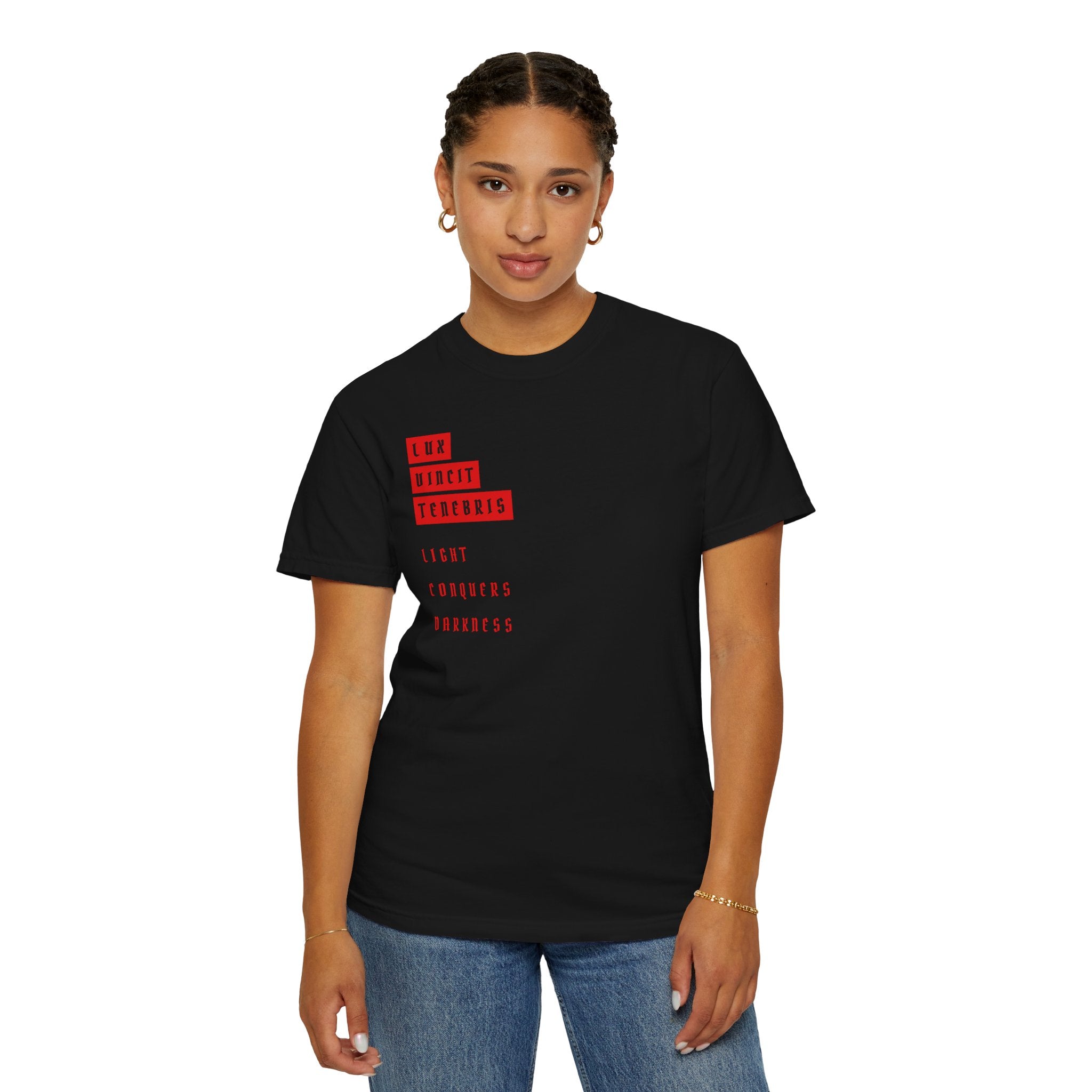 Latin Series - Lux Vincit Tenebris Tee