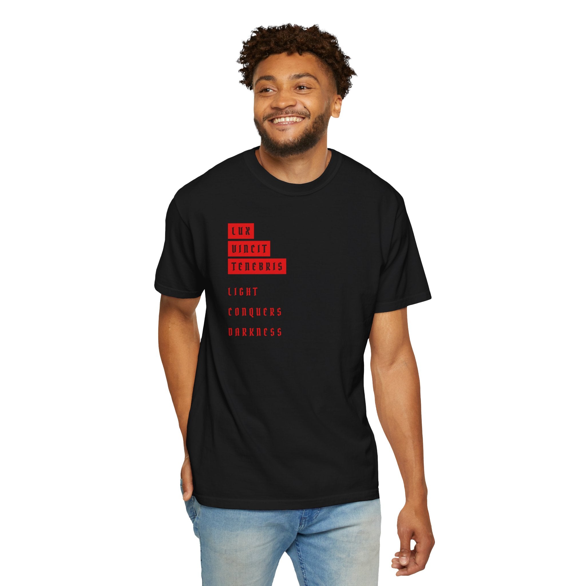Latin Series - Lux Vincit Tenebris Tee