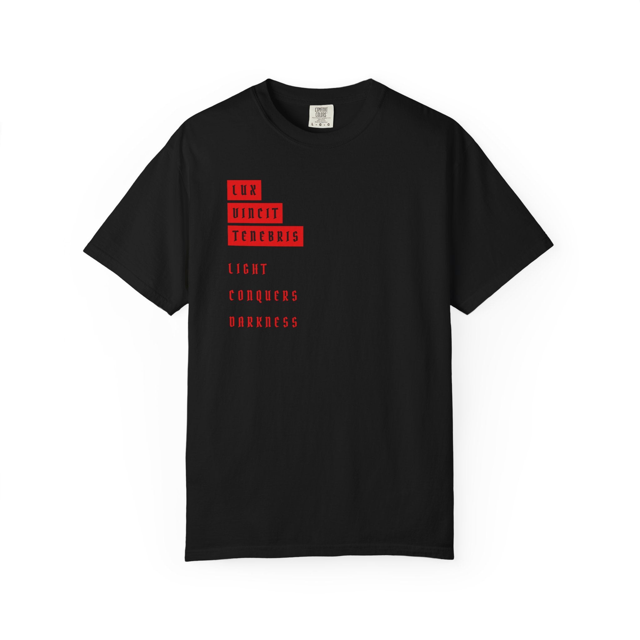 Latin Series - Lux Vincit Tenebris Tee
